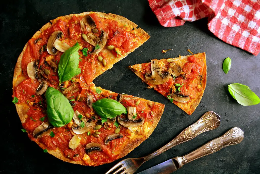 Pizza casera para veganos